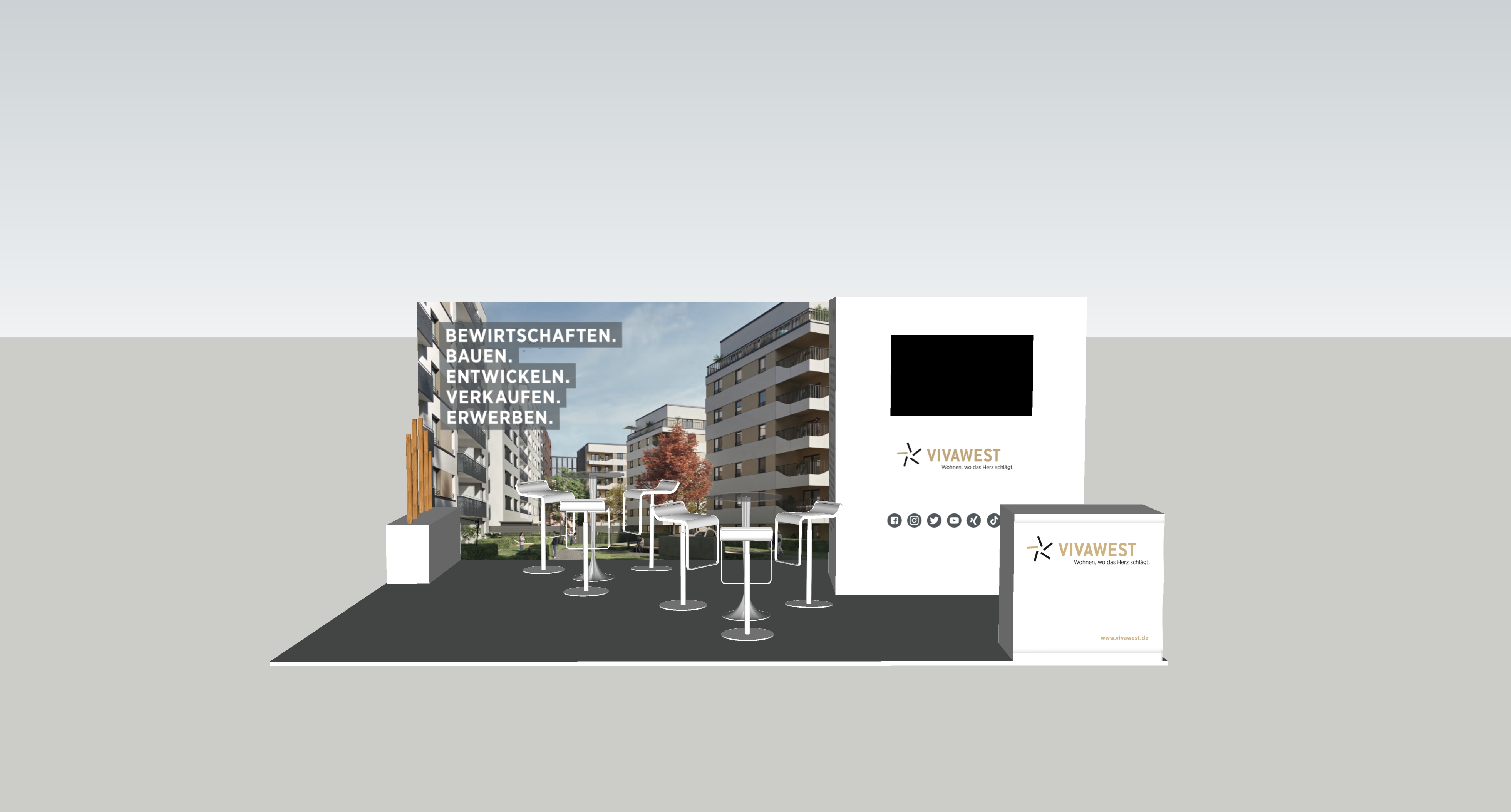 Stand der VIVAWEST WOHNEN GMBH